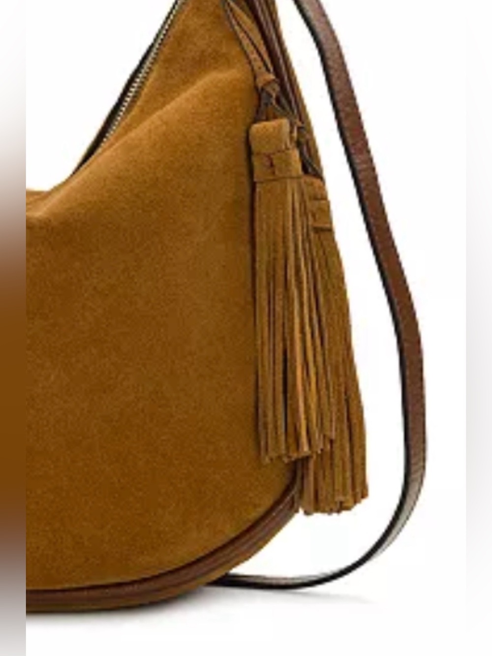 Patricia Nash Suede Leather Chiavari Cognac Tassel Bag see description - Picture 2 of 14